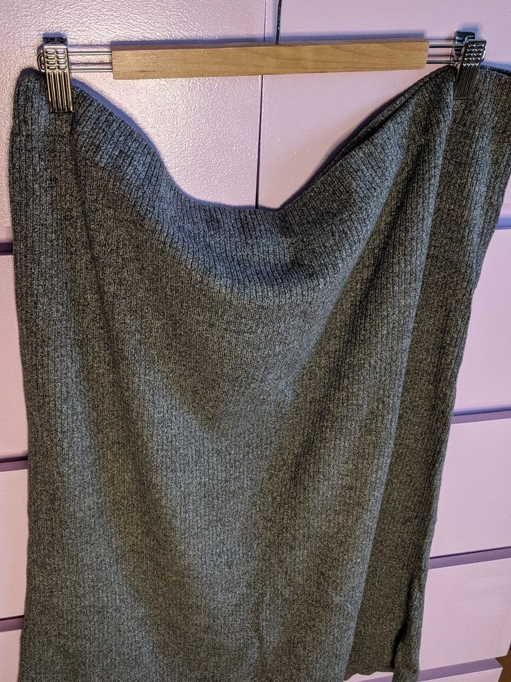 Reitmans Heather Grey Ribbed Tube Top - Picture 1 of 3
